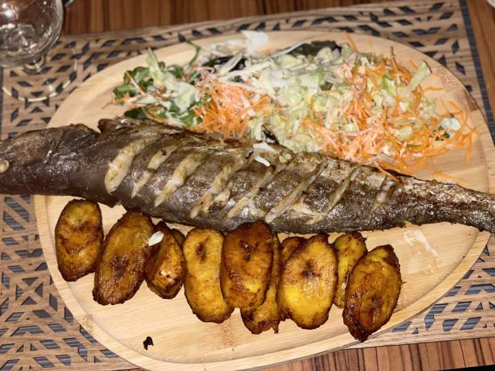 Poisson grillé et crudité Arras