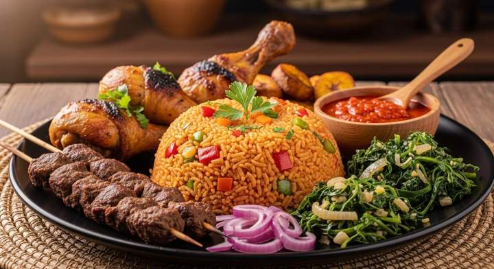 Livraison de plats africains